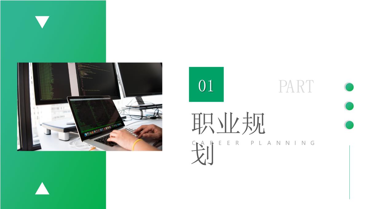 绿色程序员职业生涯规划PPT模板_03