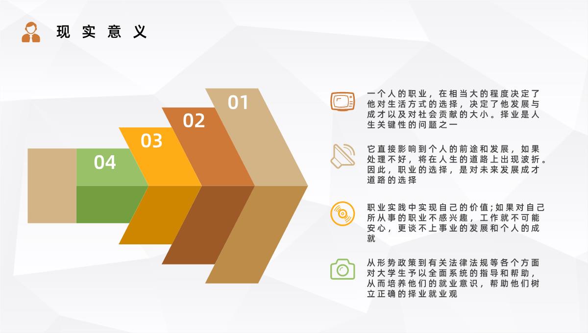 就业指南指导内容求职面试技巧学习培训大学生职业生涯规划通用PPT模板_10