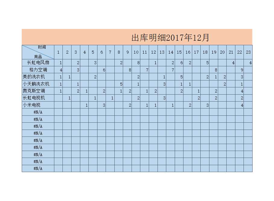 通用精美商品库存管理系统Excel模板_03