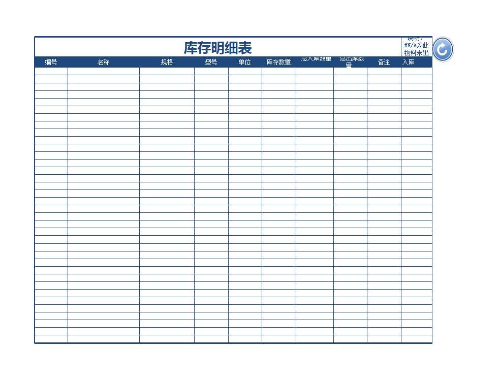 产品库存管理系统（带公式）Excel模板_05