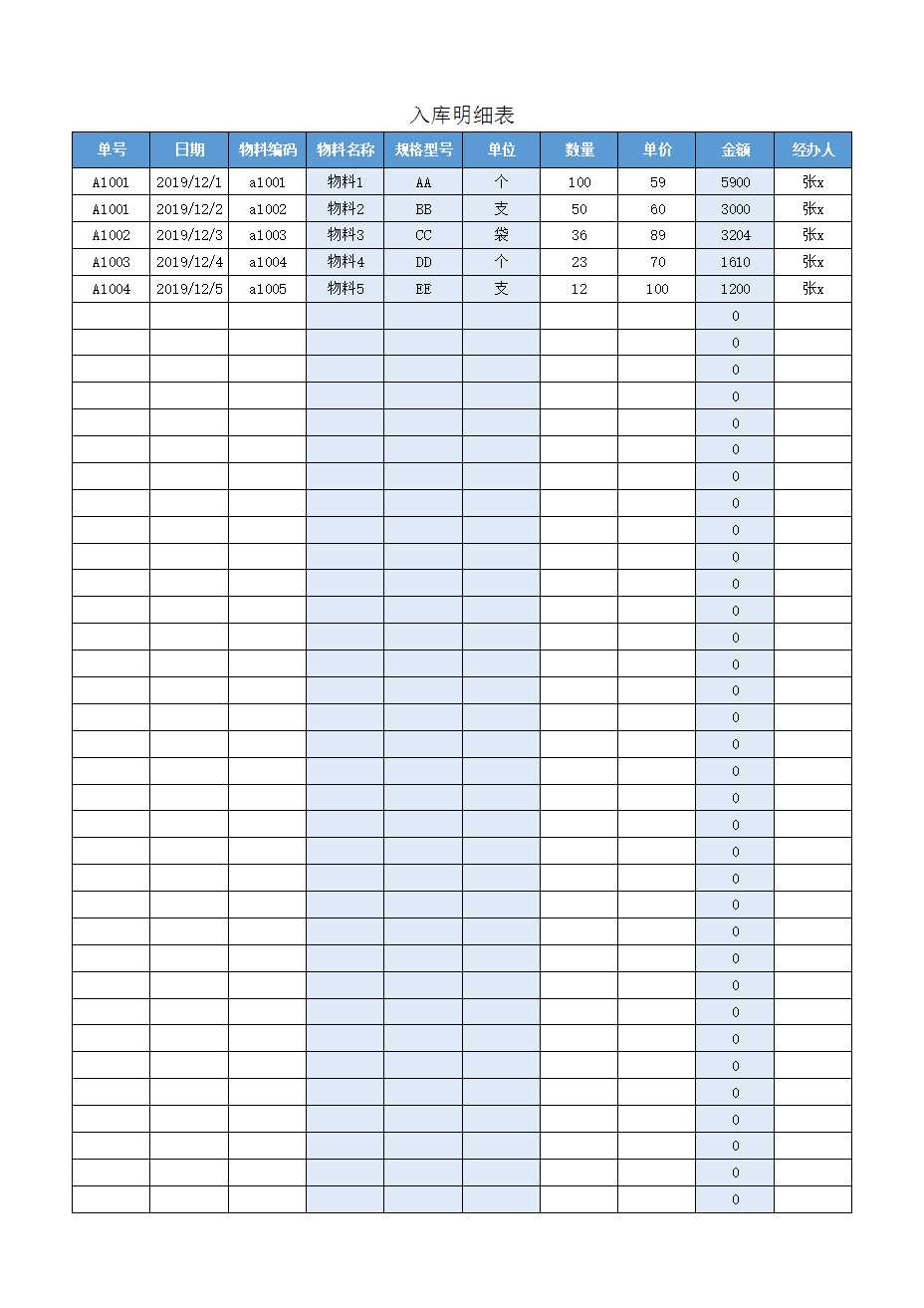 进销存出入库管理系统销售出库统计详情报表Excel模板_03