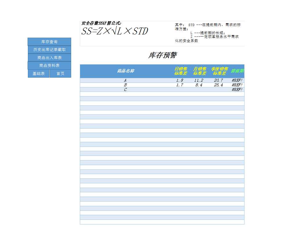 店铺产品出入库数量门店库存管理系统报表Excel模板_03