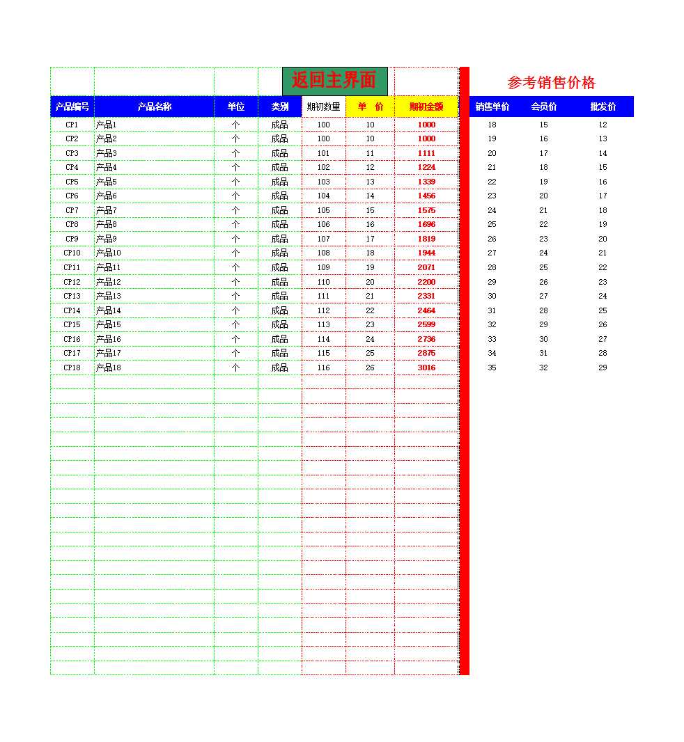 万能通用进销存系统Excel模板_02