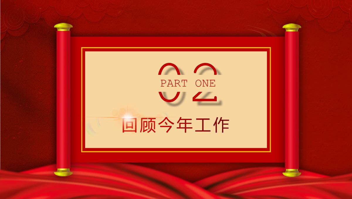 红色简约风企业年度盛典公司客户答谢会PPT模板_07