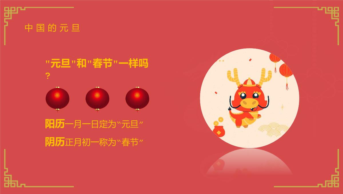 红色中国风新年快乐小学庆元旦迎新年主题班会PPT模板_11