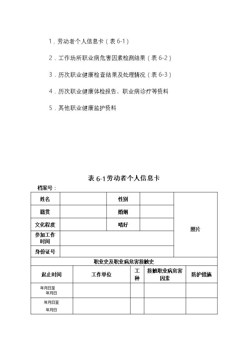 建设项目职业卫生三同时审查登记表Word模板_28