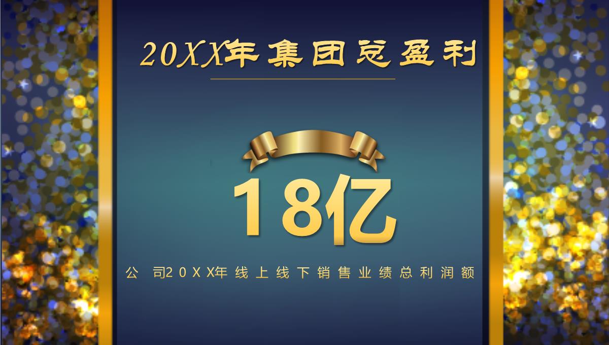 欧美时尚年会庆典年会颁奖典礼公司年终总结PPT模板_05