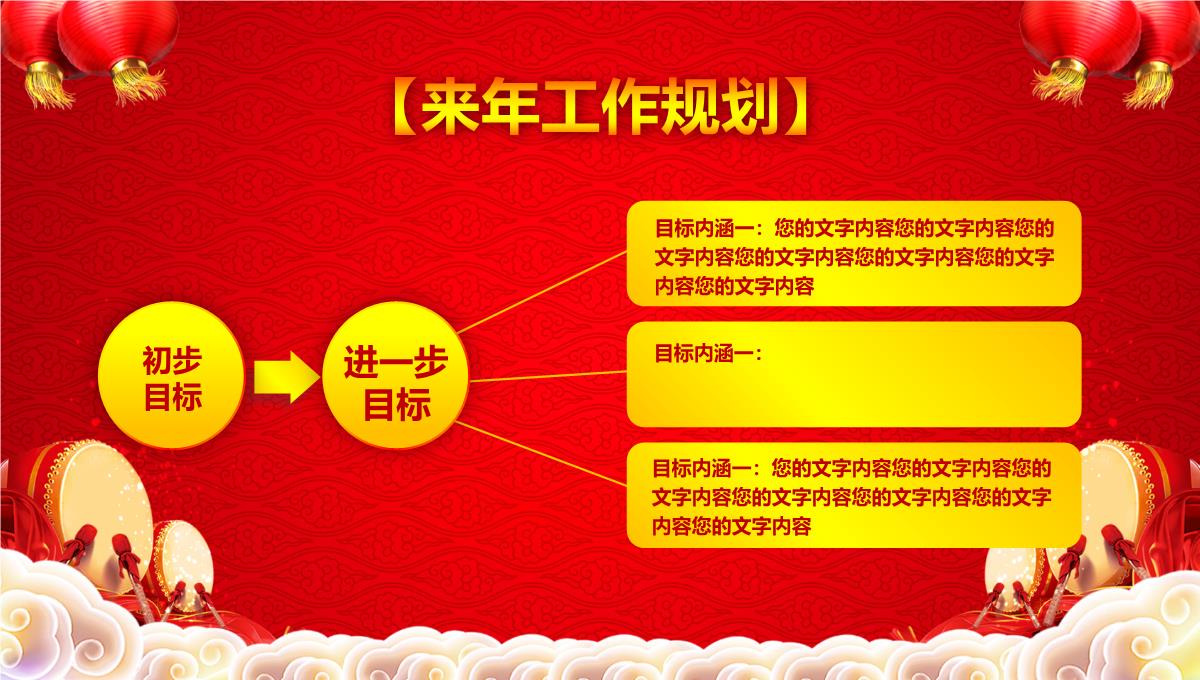 大红喜庆公司年终总结年会方案策划PPT模板_22