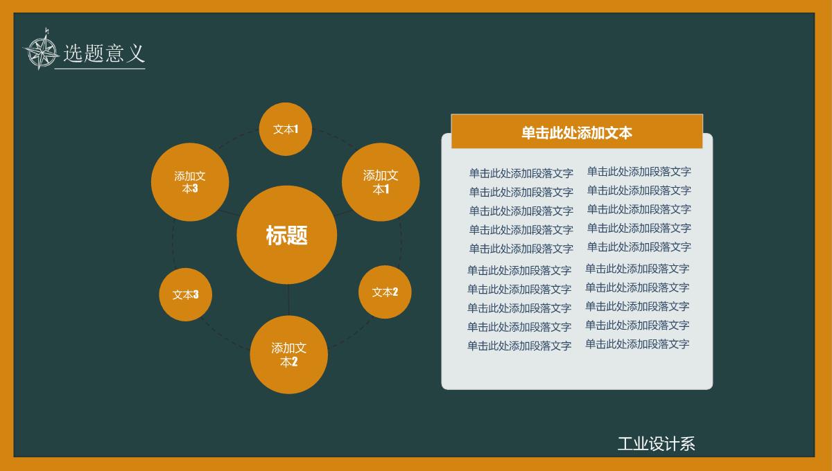 橙黄色黑板框架论文答辩PPT模板_04