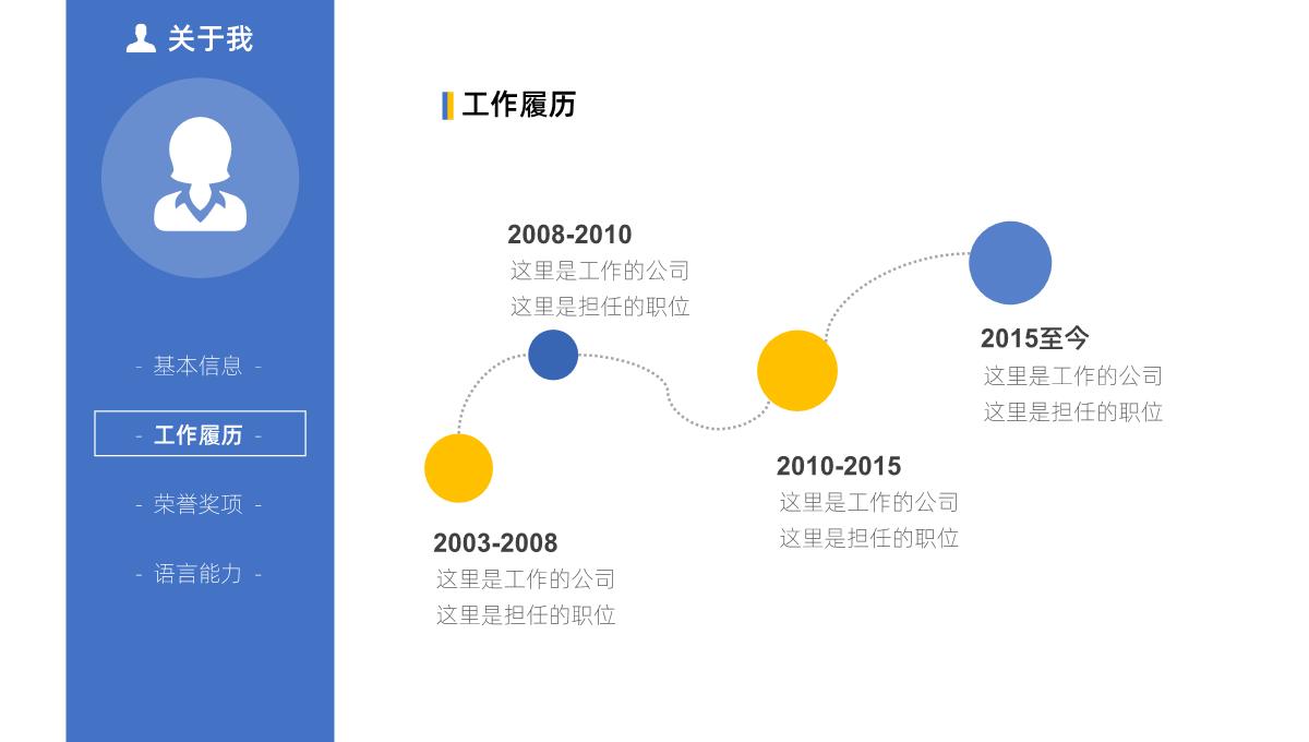 简约商务风个人求职简历PPT模板_05