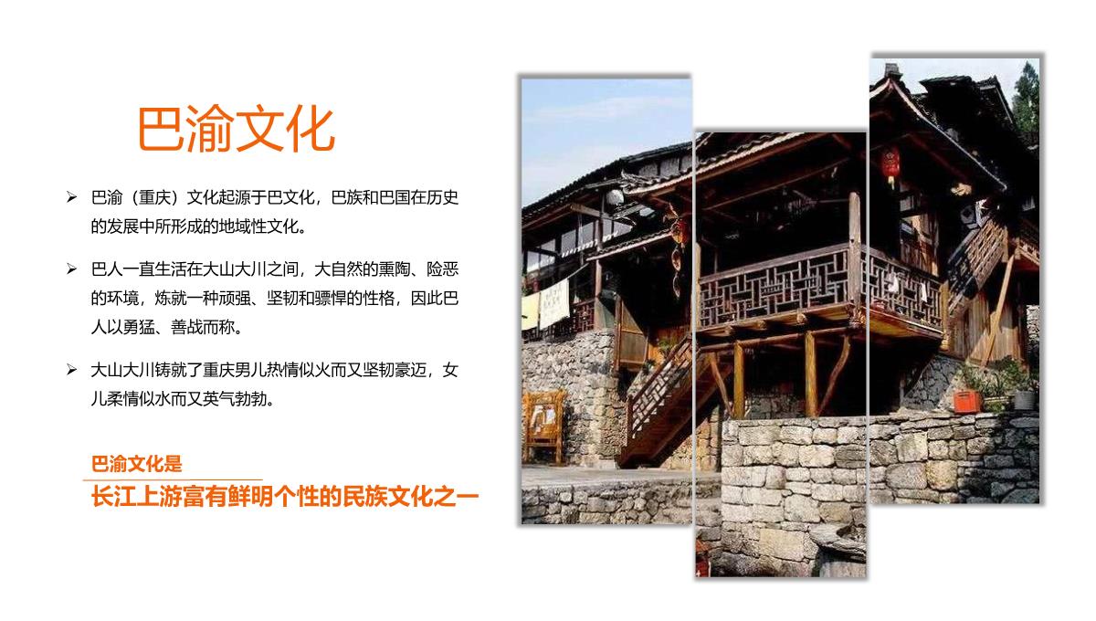 蓝橙撞色天府之国魅力重庆城市简介旅游攻略PPT模板_09