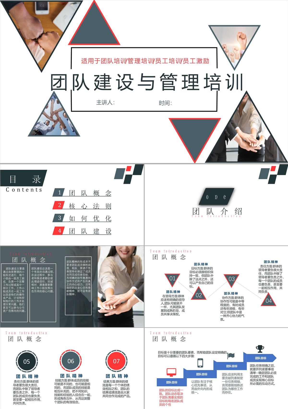 企業(yè)培訓(xùn)—團(tuán)隊建設(shè)與管理PPT模板