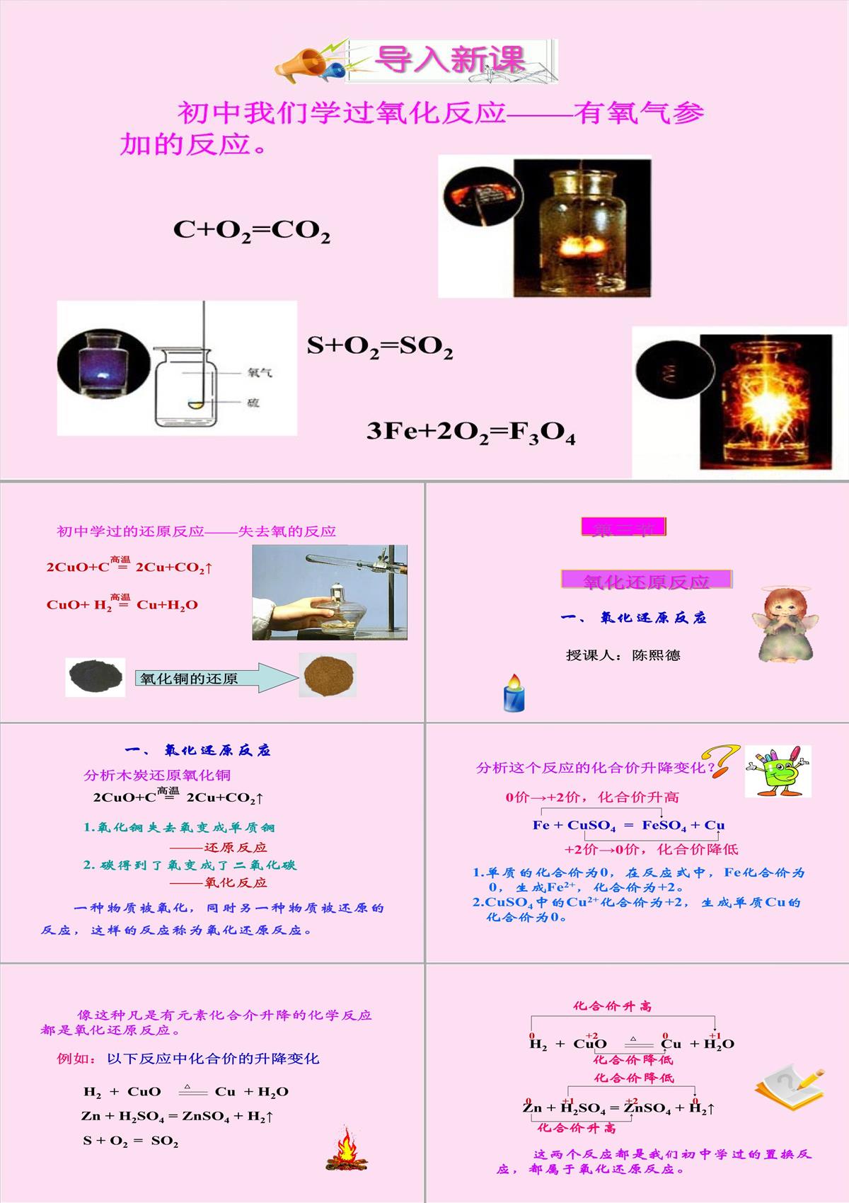 人教化學必修1第二章第3節氧化還原反應(共19張PPT)PPT模板