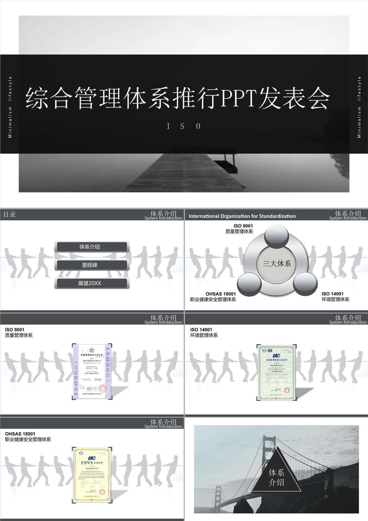 IOS综合管理体系推行产品PPT发布会PPT模板