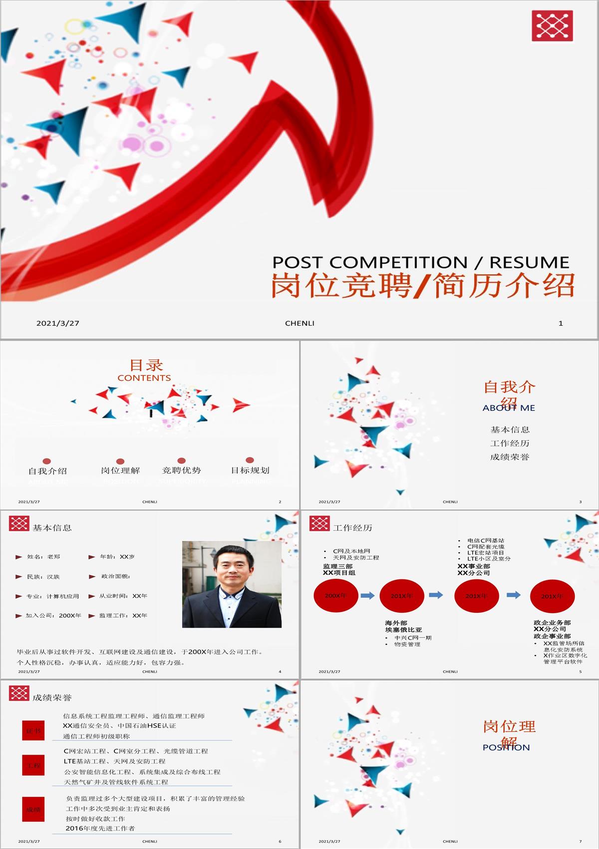 項(xiàng)目經(jīng)理崗位競(jìng)聘PPT模板