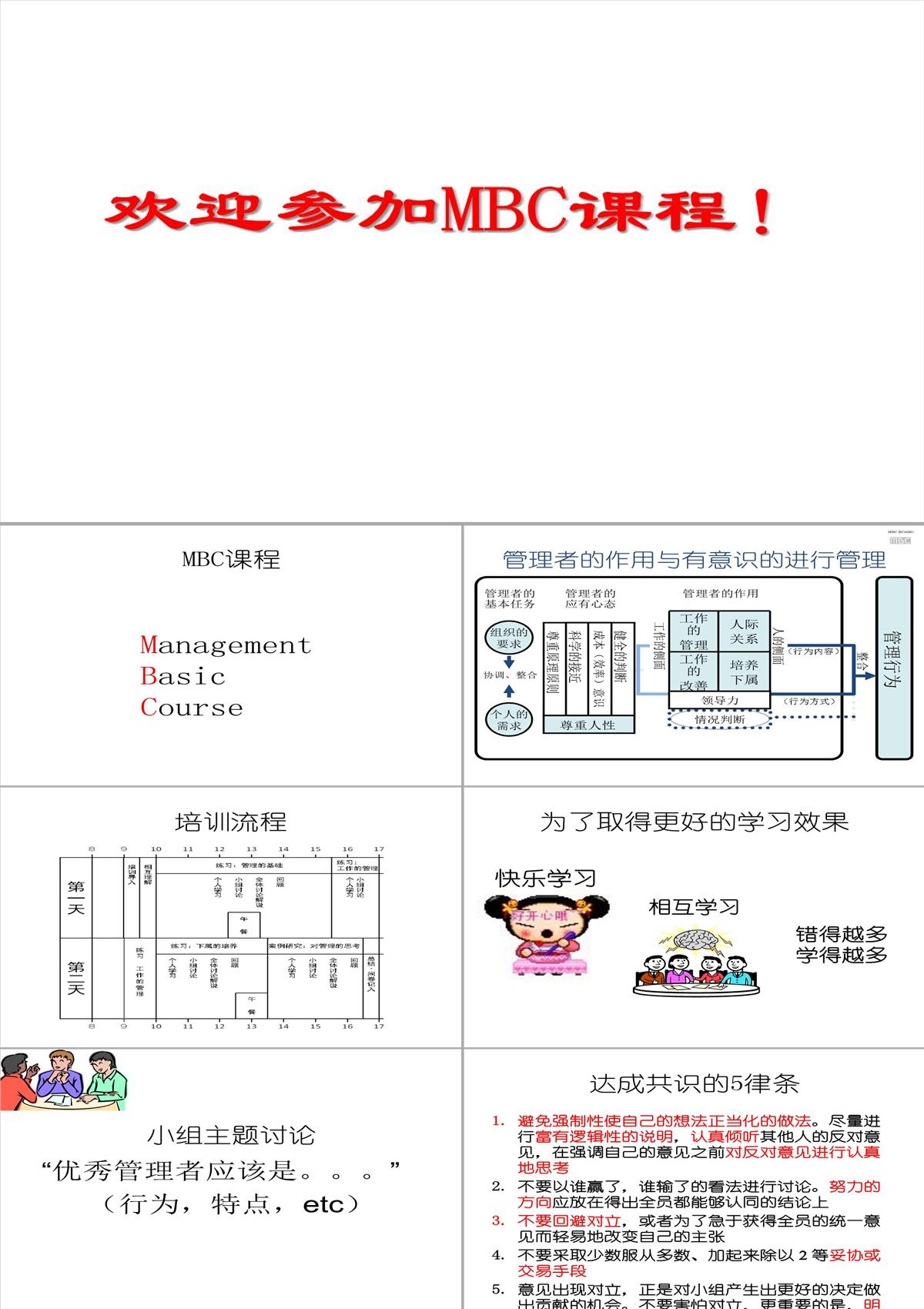 企业中层培训PPT模板