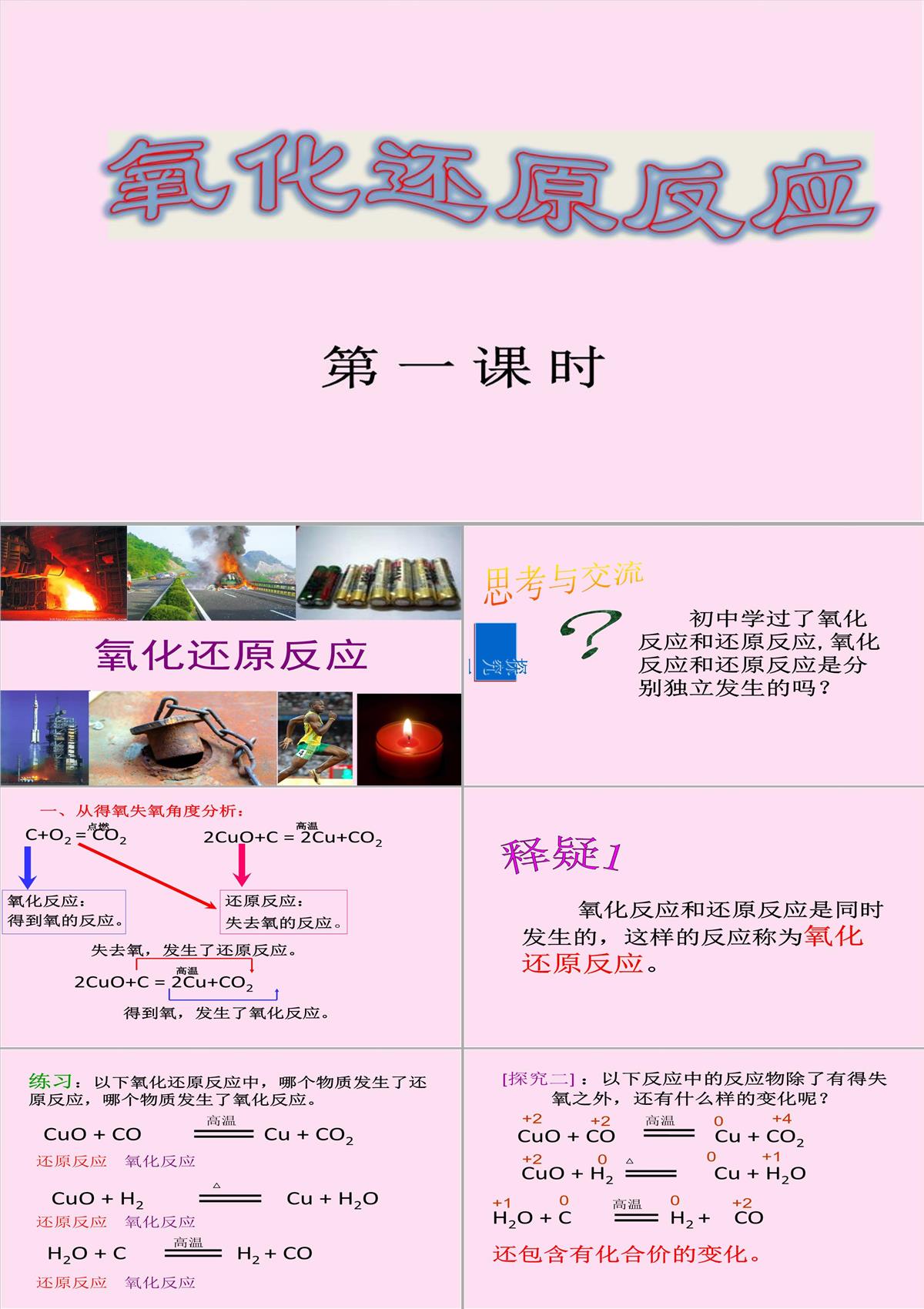 人教化学必修1第二章第3节氧化还原反应第-一-课-时(共27张PPT)PPT模板