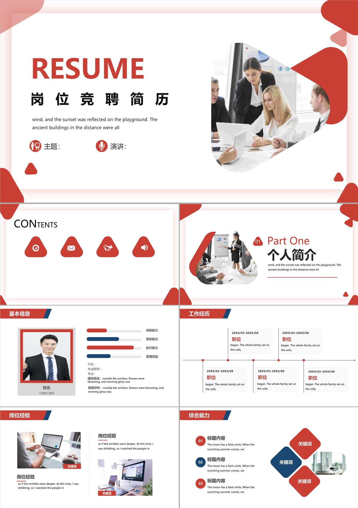 市場總監(CMO)崗位競聘PPT模板