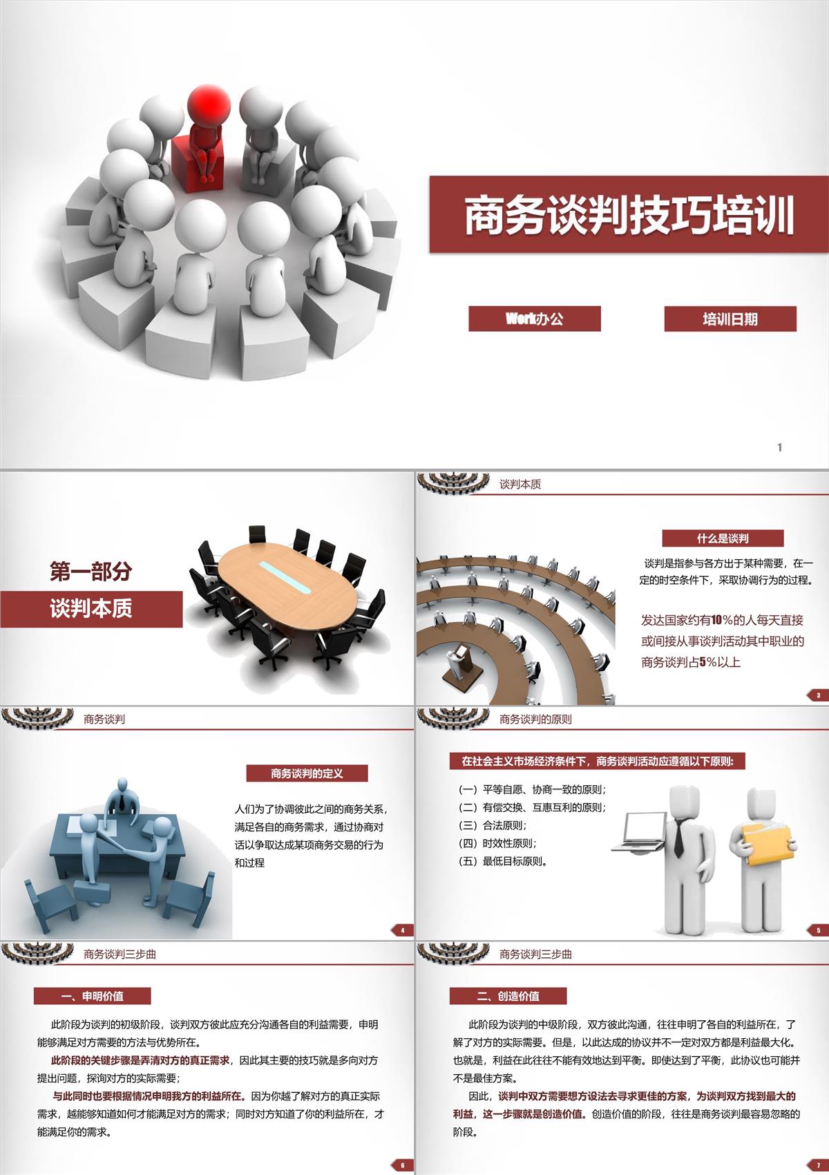 談判技巧溝通技巧企業(yè)培訓PPT模板