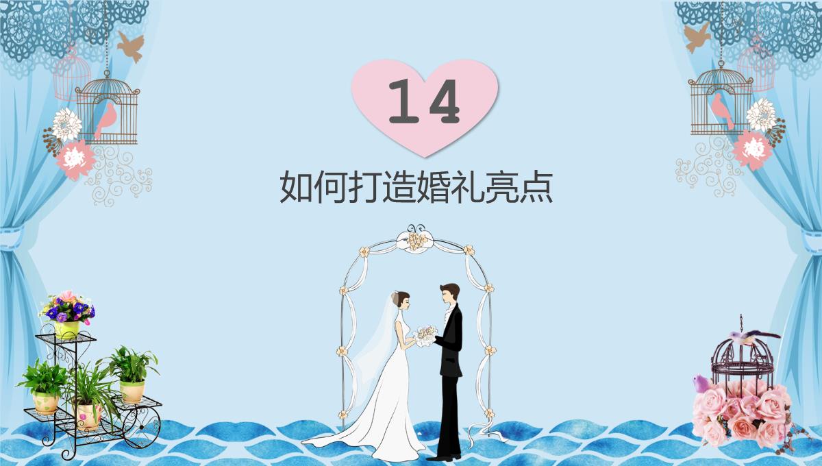 蓝色简约商务风婚礼策划师谈单员培训之了解婚礼PPT模板_49