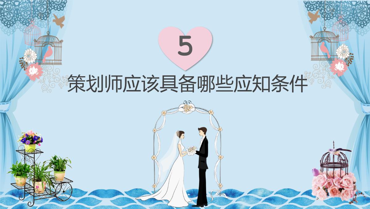 蓝色简约商务风婚礼策划师谈单员培训之了解婚礼PPT模板_11