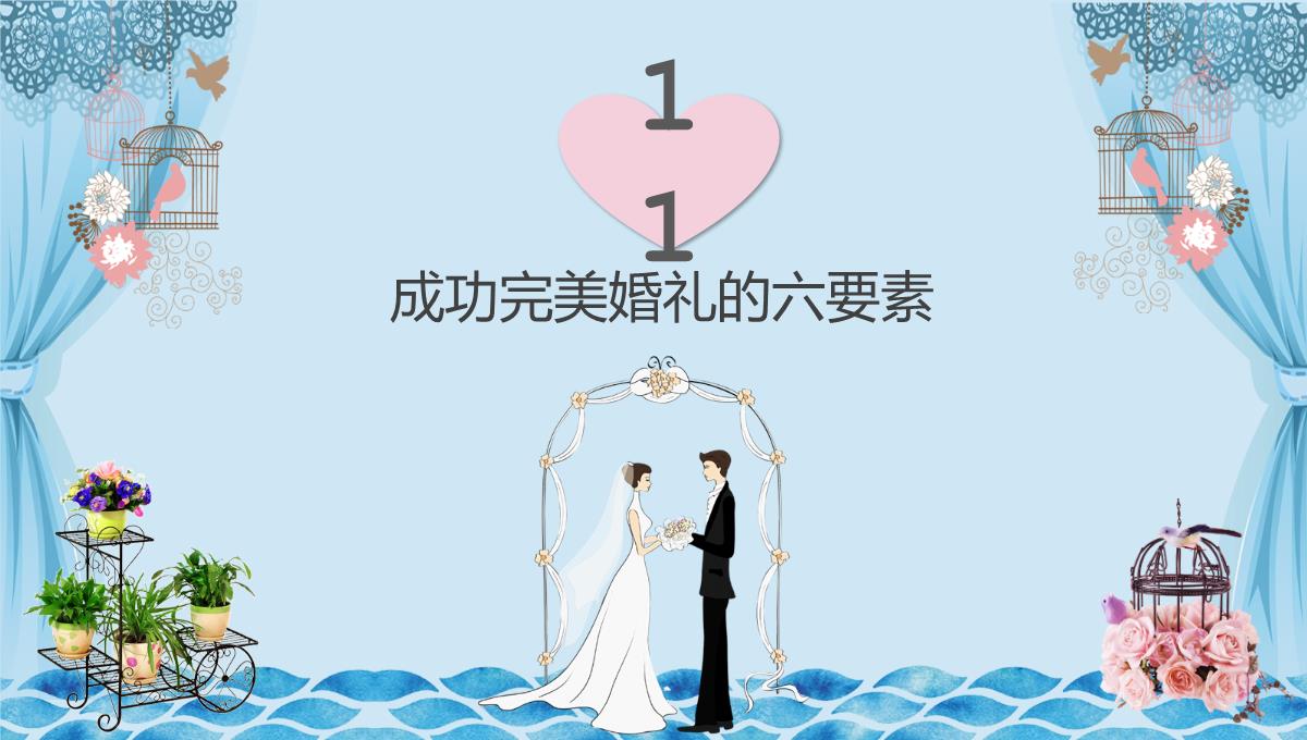 蓝色简约商务风婚礼策划师谈单员培训之了解婚礼PPT模板_26