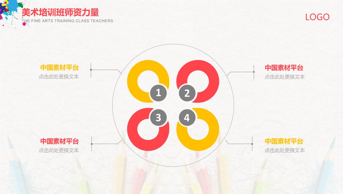 少儿美术培训班通用PPT模板_20