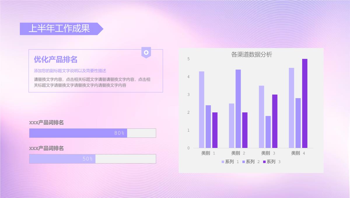 紫色商务风年中销售数据总结工作计划制定PPT模板_10