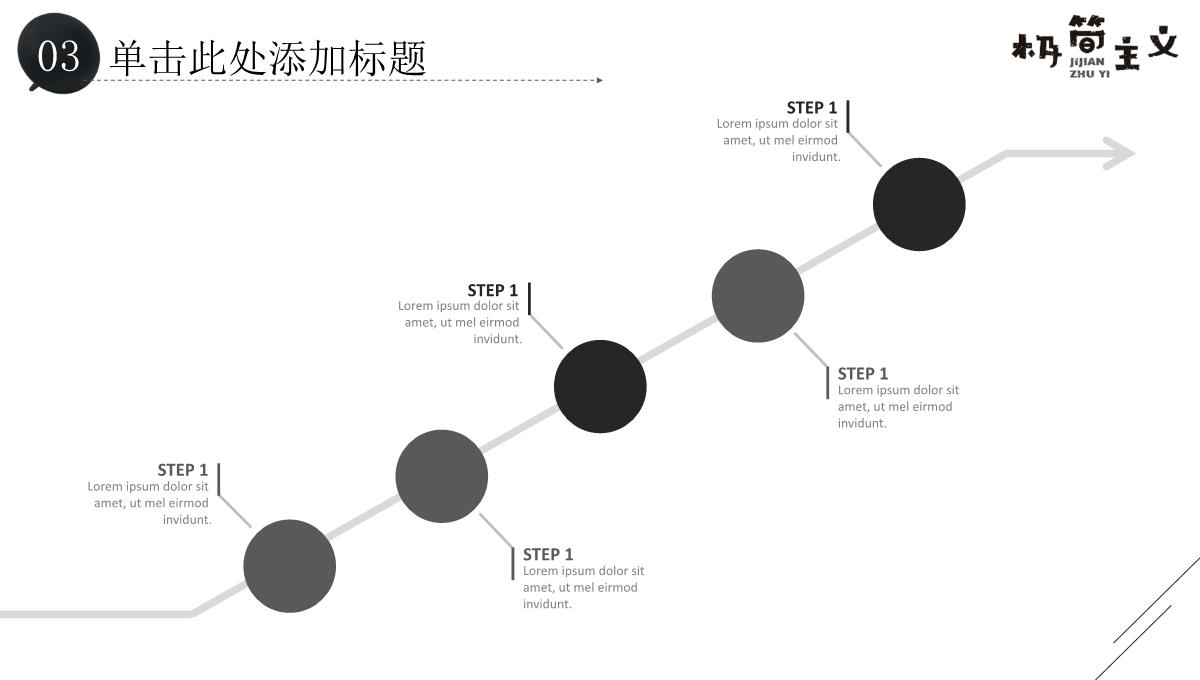 时尚简洁极简主义岗位竞聘年中总结汇报PPT模板_24