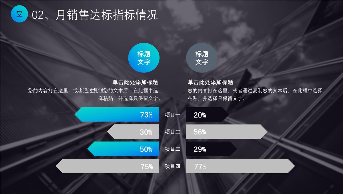 高端渐变蓝年中工作年终总结总结项目汇报述职报告工作计划通用PPT模板_13