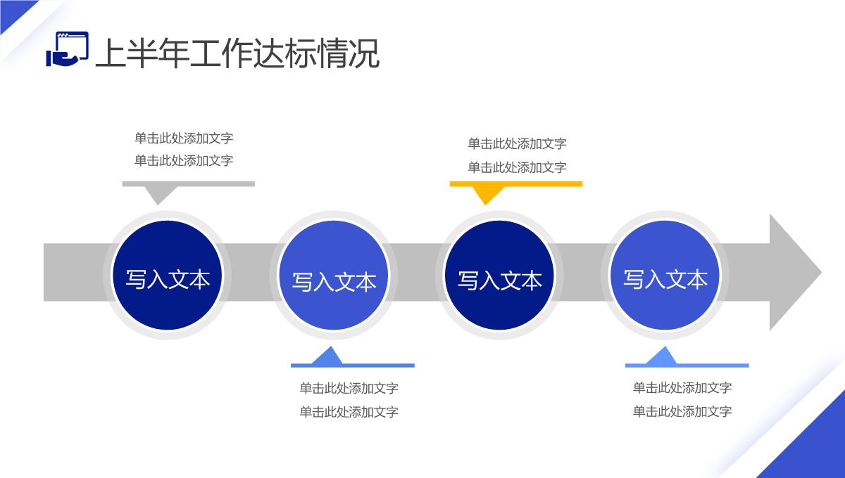 简约蓝色企业部门年中总结工作汇报PPT模板_10