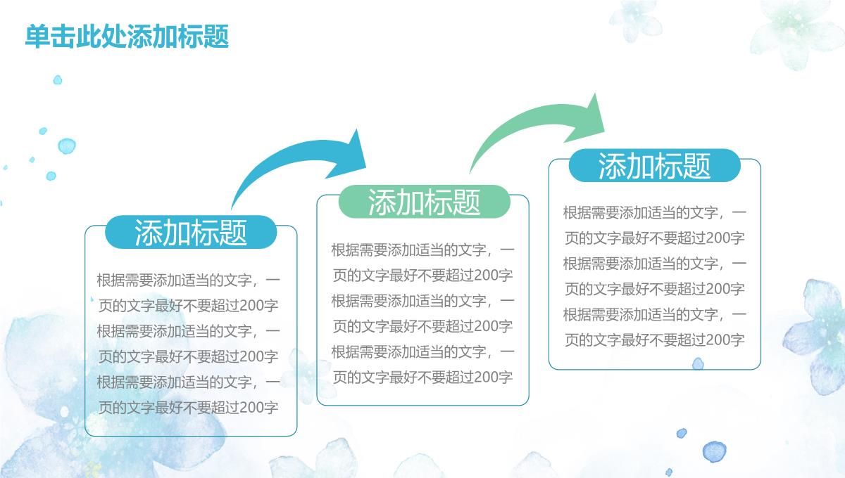 蓝色唯美清新水墨风个人总结述职报告PPT模板_15