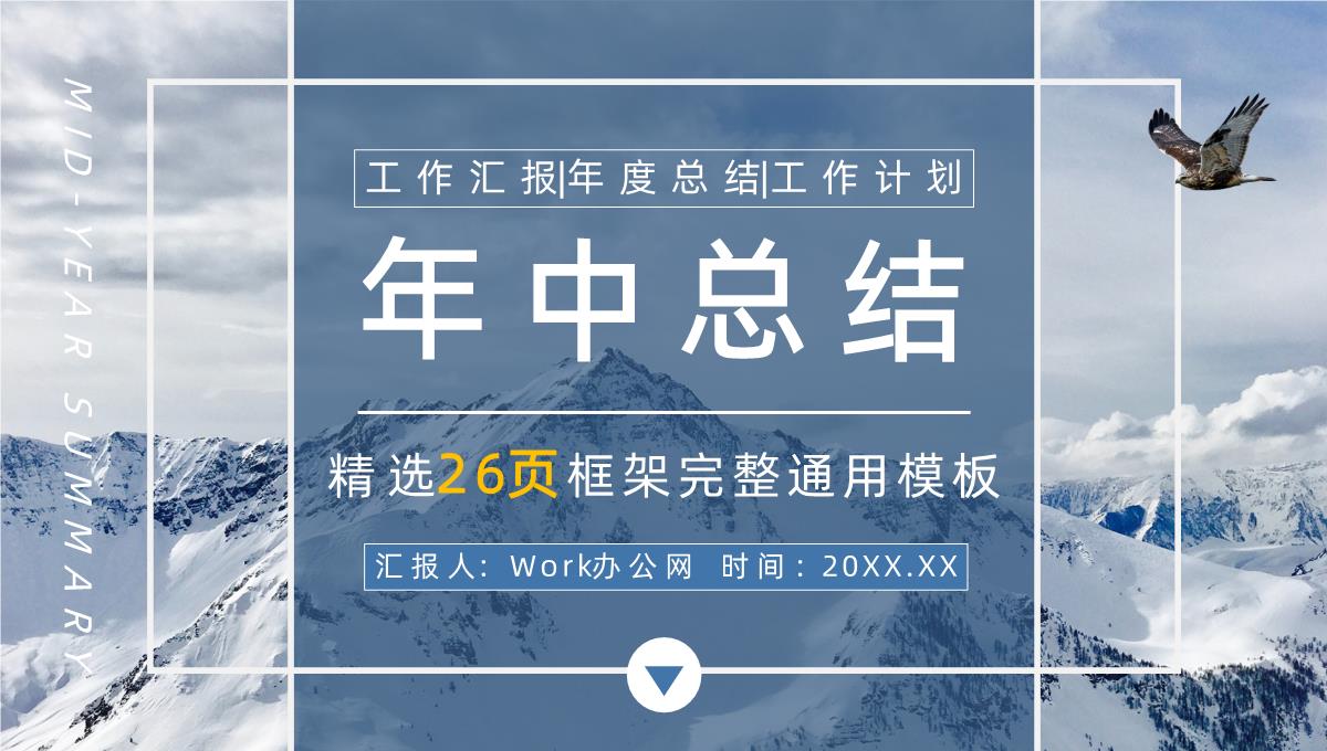 企业部门员工年中工作情况总结汇报下半年工作计划汇报PPT模板