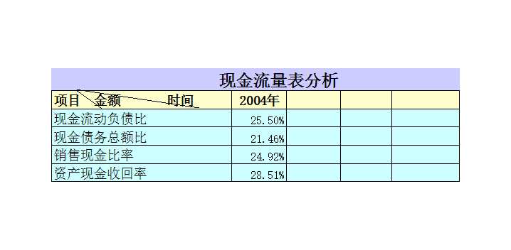 现金流量表2Excel模板_02