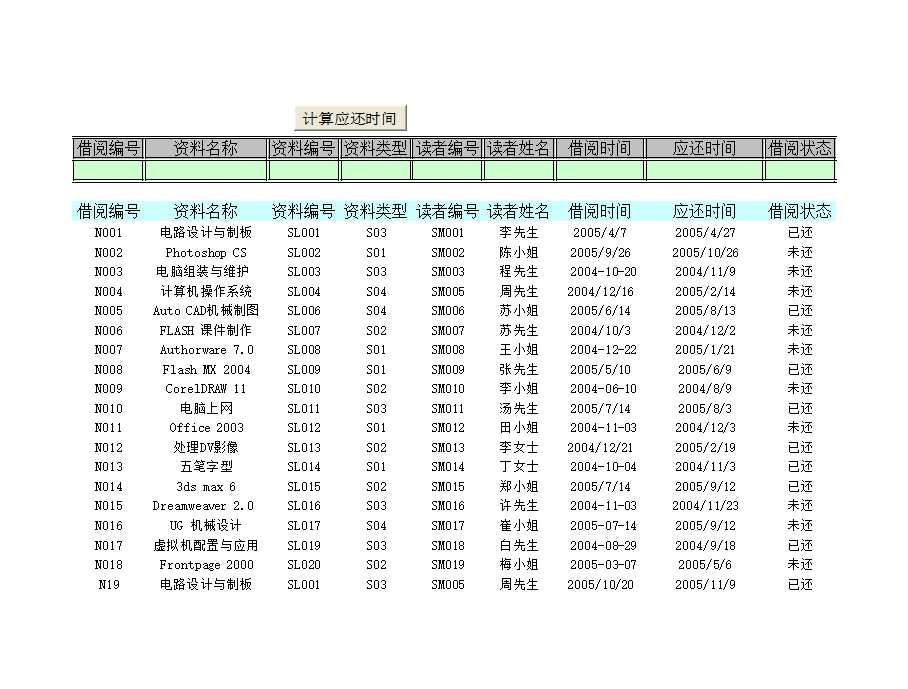 公司文档资料管理Excel模板_05