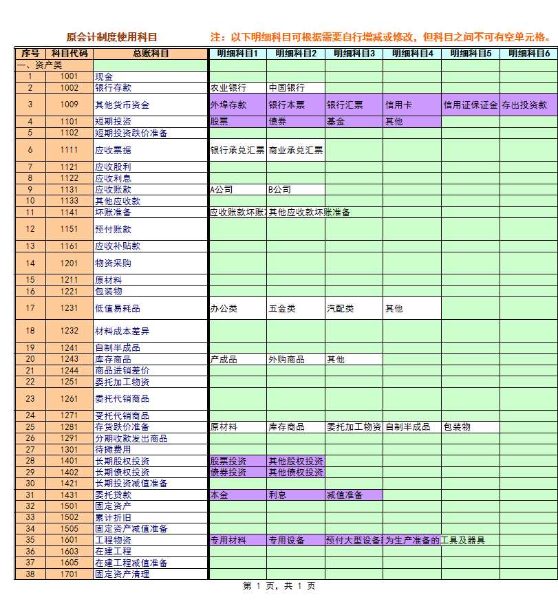 Excel财务账模板(超实用)Excel模板_02