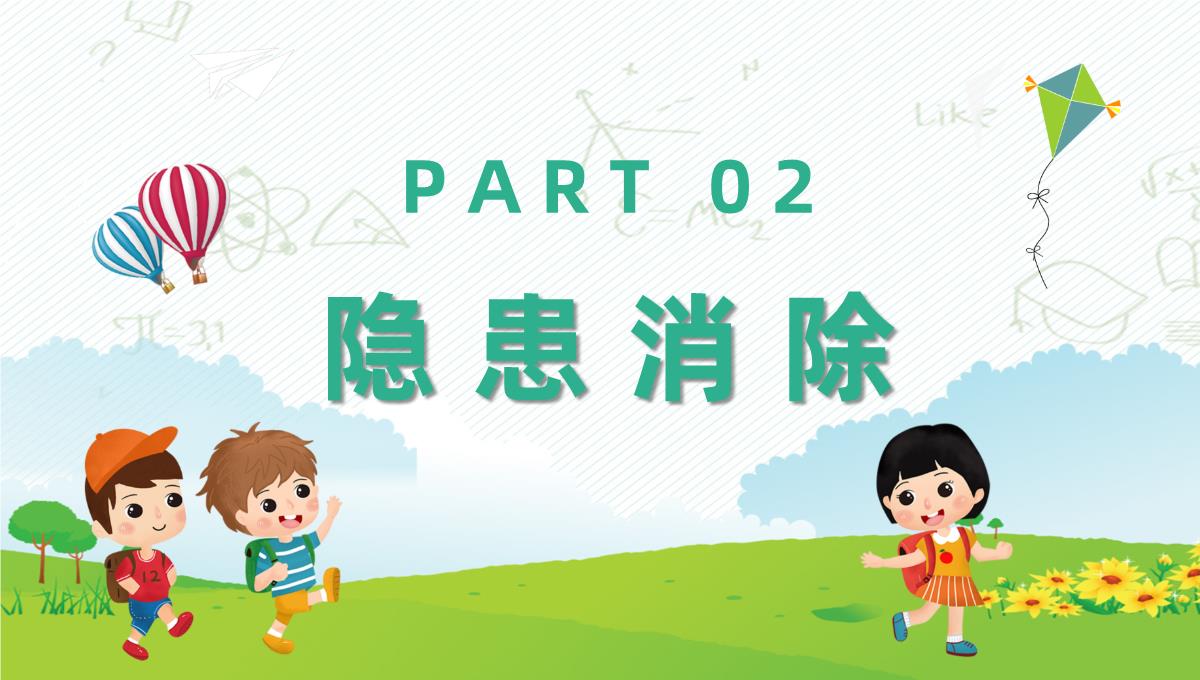 卡通小学生开学校园安全知识培训主题班会学校安全教育宣传PPT模板_07