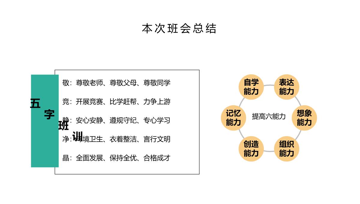 白色卡通风开学典礼开学第一课主题班会PPT模板_20