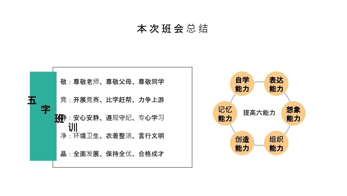 白色卡通风开学季开学典礼开学第一课主题班会PPT模板_20