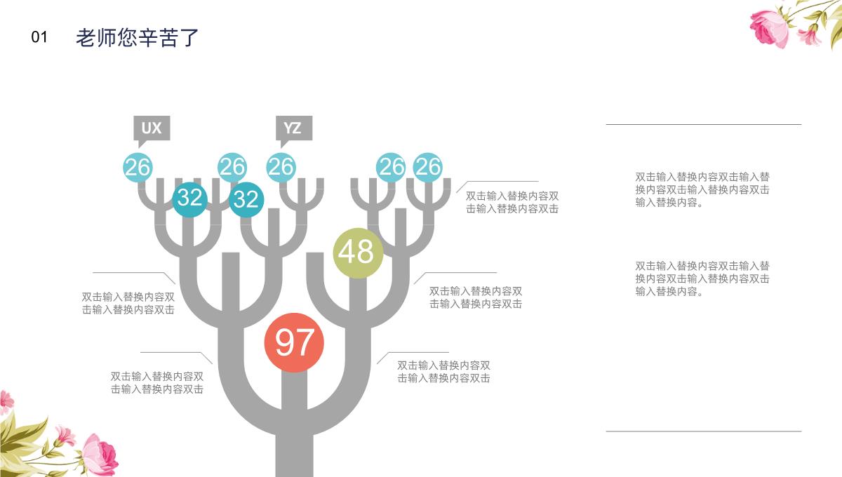 九月谢师恩桃李满天下教师节PPT模板_05