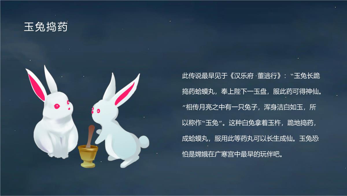 灰蓝可爱卡通风中秋介绍主题班会中秋节的历史起源PPT模板_11