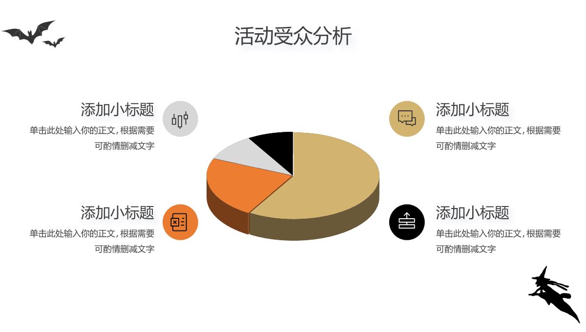 黑白简约风万圣节活动策划方案活动受众分析PPT模板_10