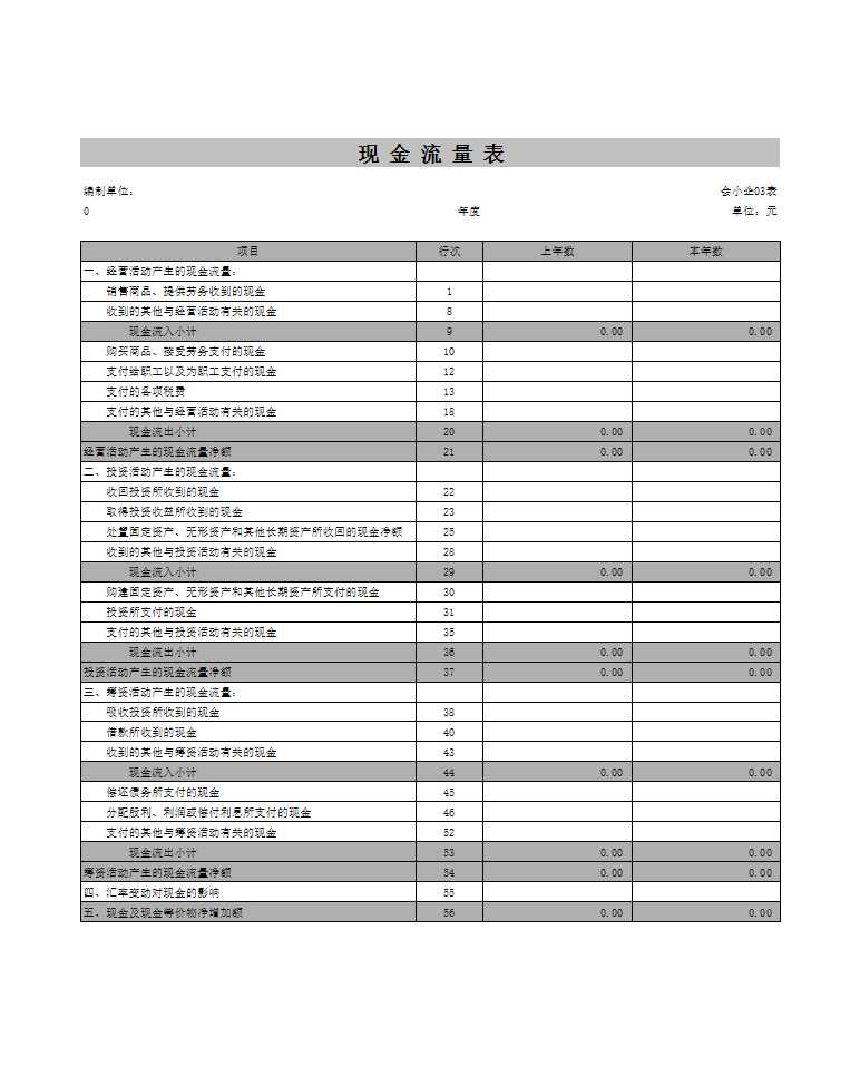 企业报表表Excel模板_05