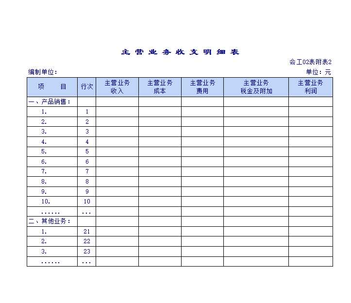 工业企业会计报表Excel模板_05