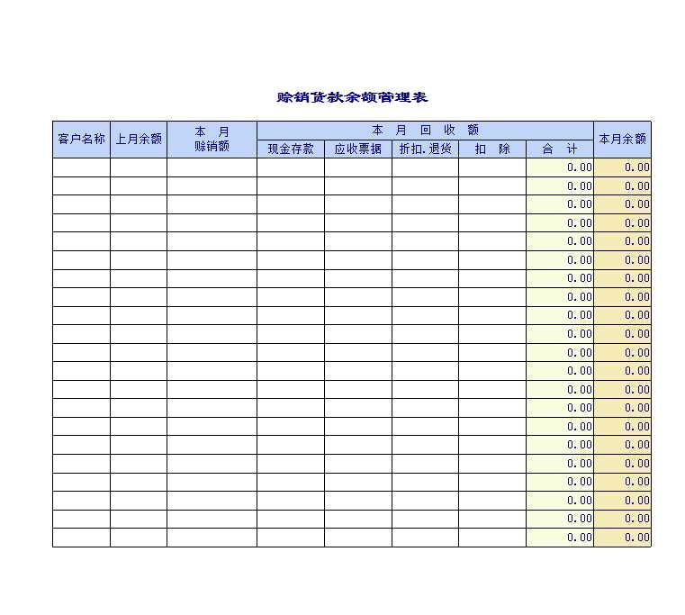 通用型的生产、销售管理Excel模板_05