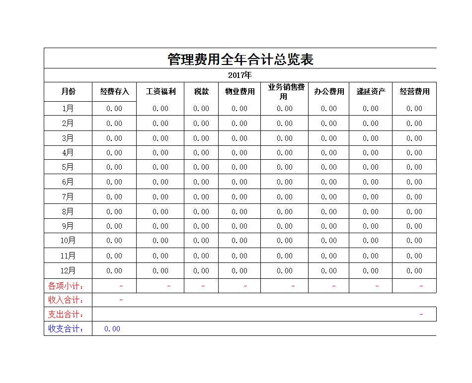 企业单位现金出纳账Excel模板_13