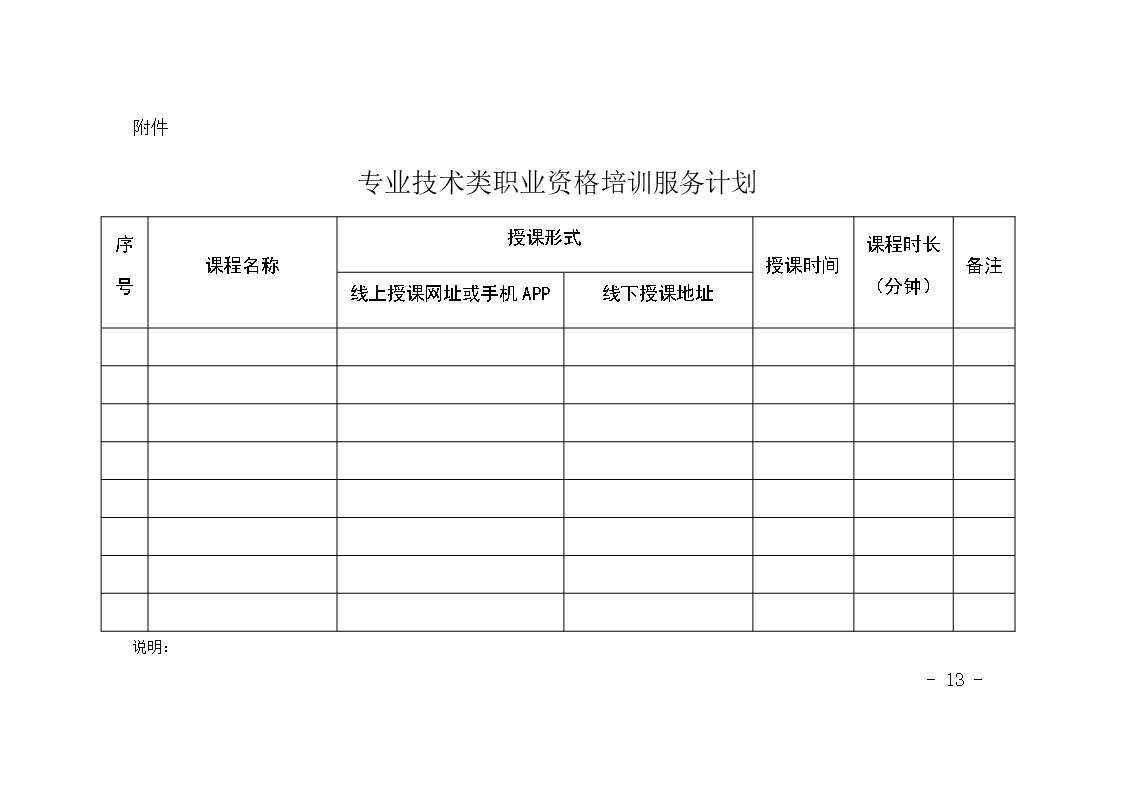 北京市专业技术类职业资格培训服务合同Word模板_13