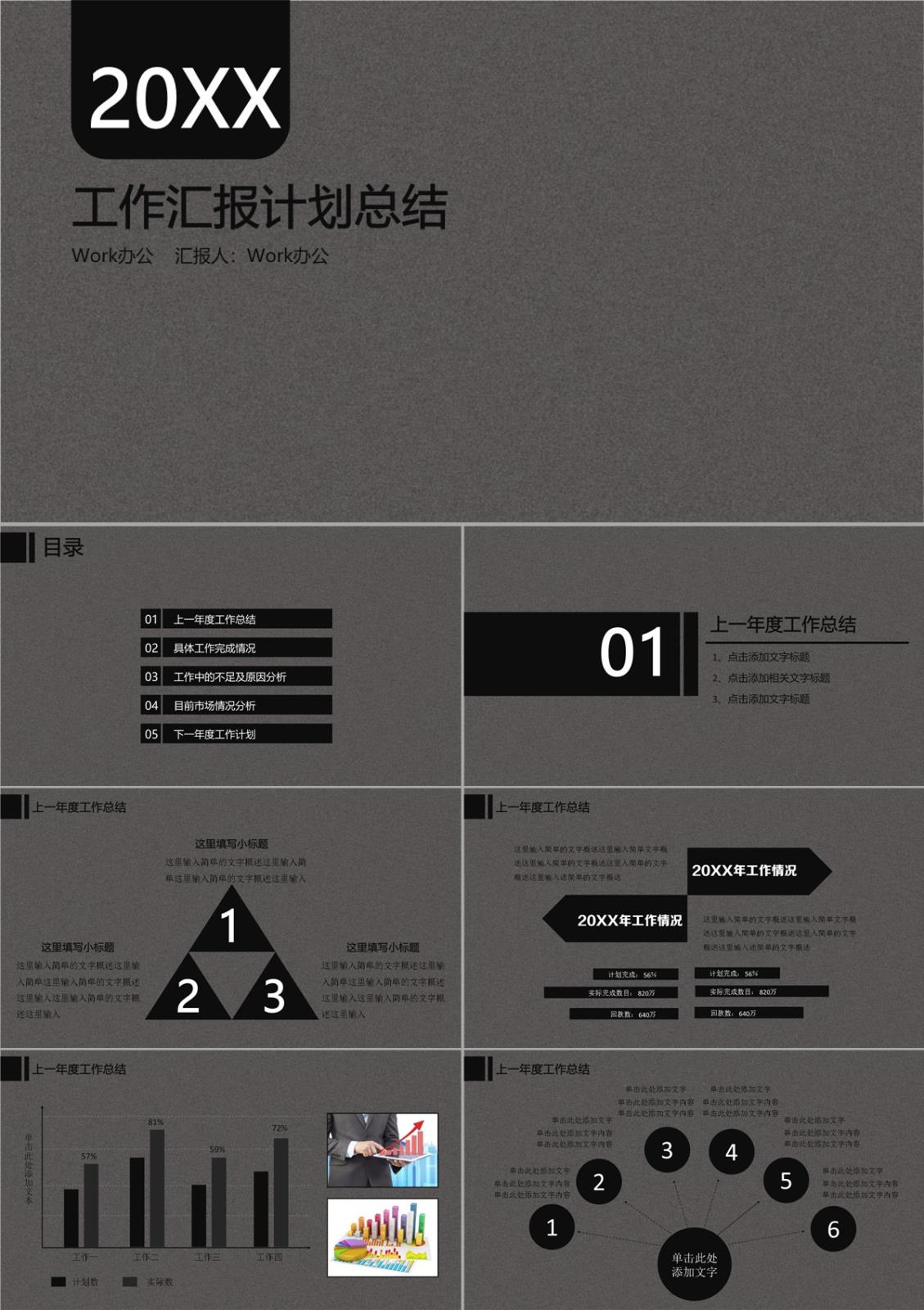 戰略調整部署與執行成果深度述職PPT模板