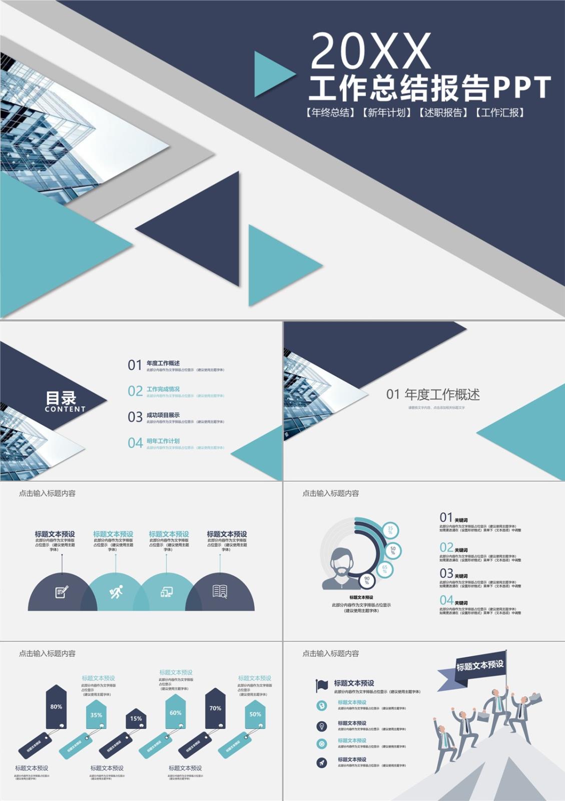 企業(yè)年度工作成效與未來(lái)規(guī)劃總結(jié)匯報(bào)PPT模板