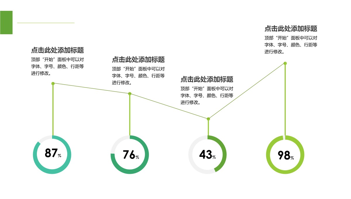 饼图-数据图表-简约折线-3PPT模板_02